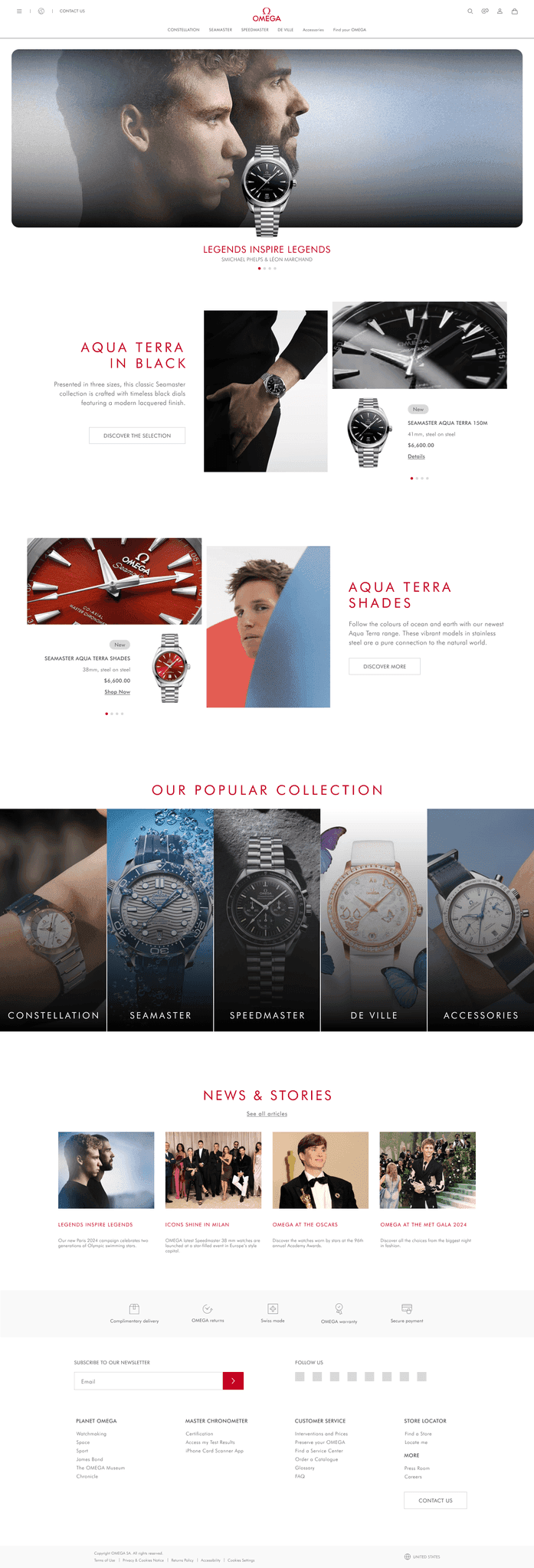 Photo-led editorial landing page concept