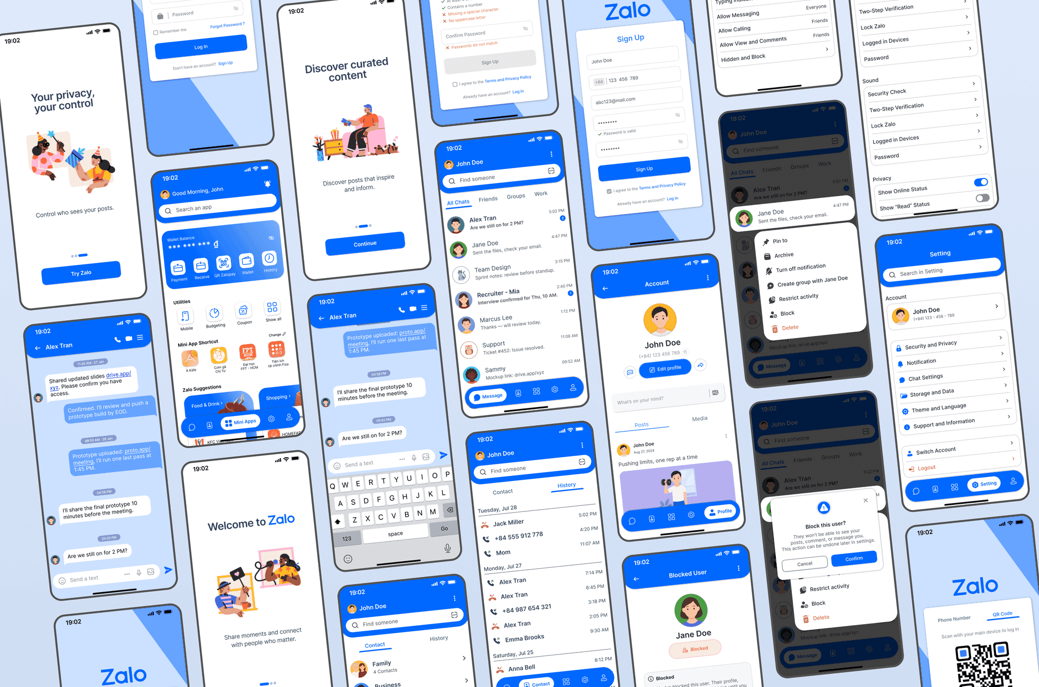 Full screen flow map connecting every screen in the redesign